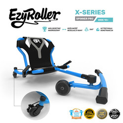EzyRoller Spinner Pro X Pojazd gokart napędzany nogami z funkcją 360° 10 lat+ Blue