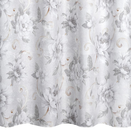 ZASŁONA GOTOWA SIENNA 140 X 250 CM SREBRNY