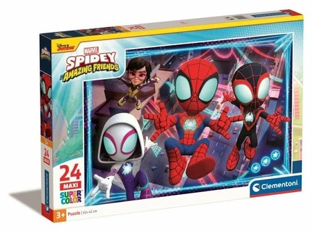 Clementoni Puzzle 24el Maxi SuperColor Spidey and His Amazing Friend 28527