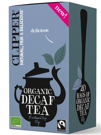 CLIPPER HERBATA CZARNA BEZKOFEINOWA FAIR TRADE BIO (20 x 2,5 g) 50 g