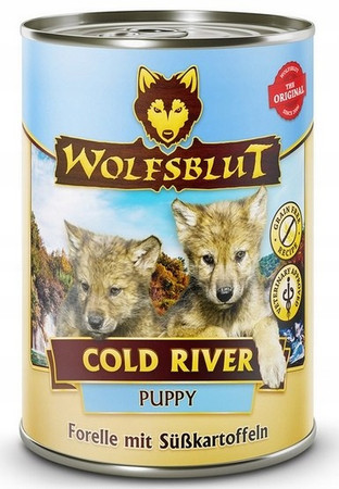 Wolfsblut Dog Puppy Cold River – pstrąg i bataty -  395g