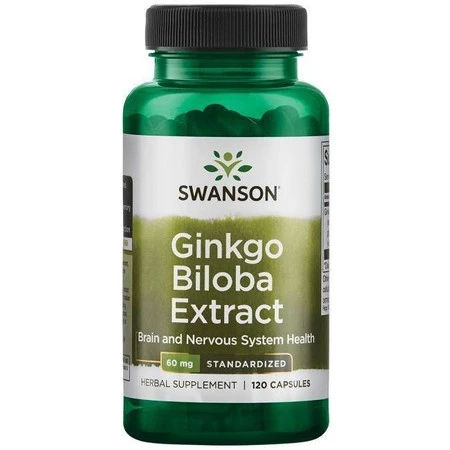 Swanson − Ginko Biloba ekstrakt 60 mg − 120 kaps.