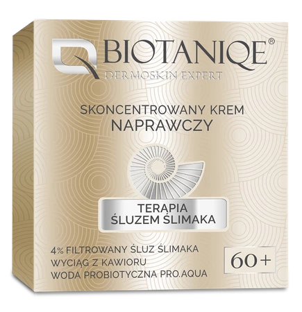 Biotaniqe - Terapia Śluzem Ślimaka, Skoncentrowany Krem Naprawczy 60+ - 50 ml