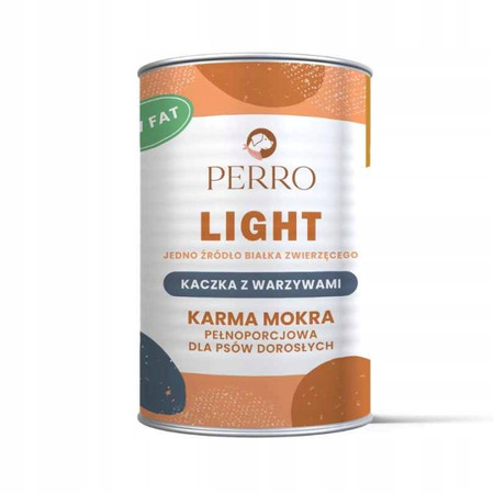 Perro Light Kaczka z warzywami – Karma mokra dla psa - 400g