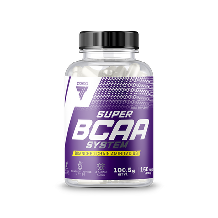 Trec Super BCAA System Aminokwasy + Witamina B6 Regeneracja 150 kaps.