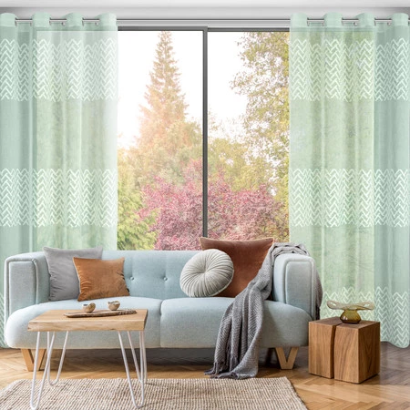 ZASŁONA GOTOWA ESTERI 140 X 250 CM MIĘTOWY