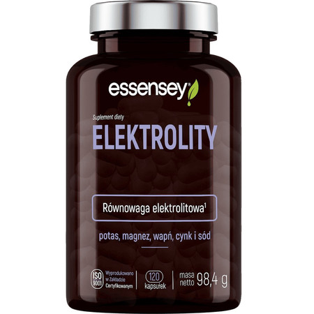 Essensey Elektrolity na wsparcie nawodnienia organizmu 120 kaps.