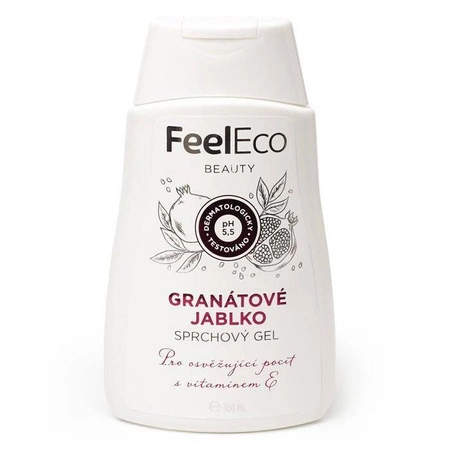 Ekologiczny żel pod prysznic o zapachu granatu, Feel Eco, 300 ml