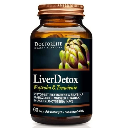 DoctorLife Liver Detox ochrona wątroby suplement diety 60 kaps.