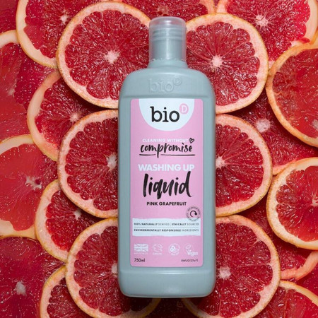 Bio-D, Hipoalergiczny płyn do mycia naczyń, Grejpfrut, 750 ml