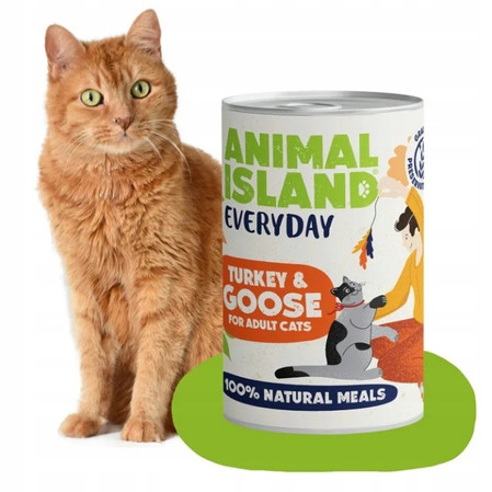 Animal Island Everyday indyk gęś - Karma Mokra dla Kota - 400g