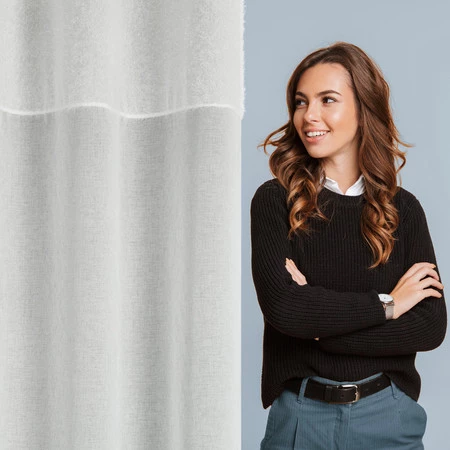 ZASŁONA GOTOWA AGIS 3 NA TAŚMIE 140 X 270 CM KREMOWY