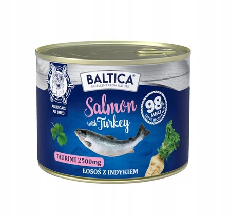 Baltica Excellent  łosoś z indykiem - karma mokra dla kota - 185g