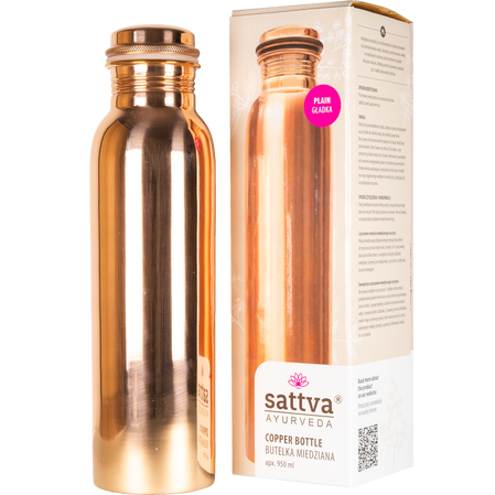 Sattva - Butelka miedziana Gładka 950ml