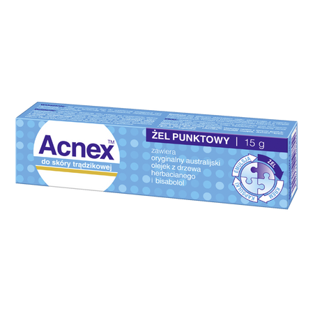 Acnex do skóry trądzikowej Żel punktowy 15 g
