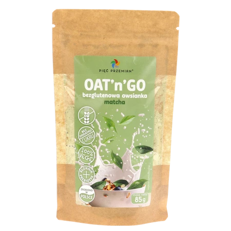 Pięć Przemian Owsianka matcha bezglutenowa OAT'n'GO 85 g