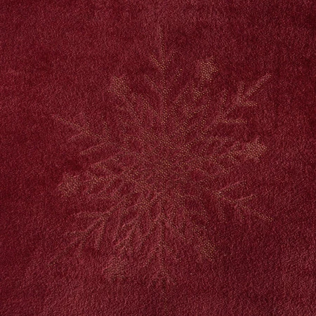 Koc świąteczny 150x200 cm bordowo-złoty