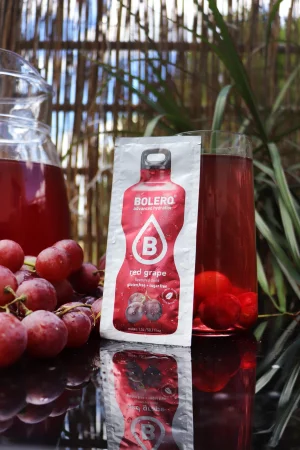 Zestaw Bolero Red Grape (Czerwone Winogrono) 12 szt. x 9 g napój w proszku bez cukru