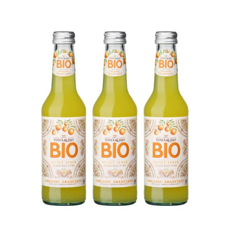 Zestaw: 3x Napój gazowany pomarańczowy BIO 275 ml