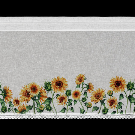 FIRANA GOTOWA HELIA NA TAŚMIE 150 X 60 CM BIAŁY