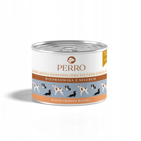 Perro Wieprzowina z selerem    - Karma mokra dla psa - 410 g
