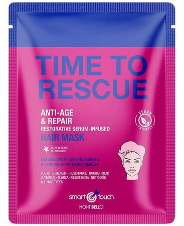 Smart Touch Time To Rescue Hair Mask maska w płachcie nasączona serum 30ml