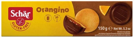 Schar − Orangino, biszkopty w czekoladzie bezglutenowej − 150 g