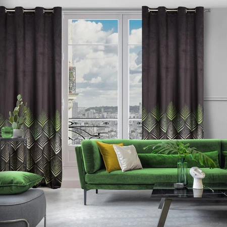 ZASŁONA GOTOWA ANGELINA 140 X 250 CM CZARNY