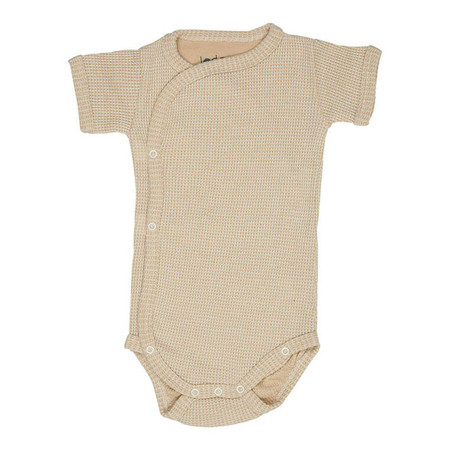 Lodger Body kopertowe niemowlęce krótki rękaw bawełniane beżowe Ciumbelle Ivory r. 80