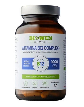 Biowen Witamina B12 Complex+ 60 kaps.