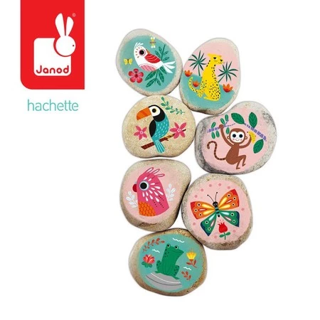 Janod Zestaw kreatywny Kamienie do ozdabiania 6+