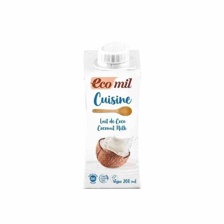 EcoMil − Krem do gotowania kokosowy bezgl. BIO − 200 ml