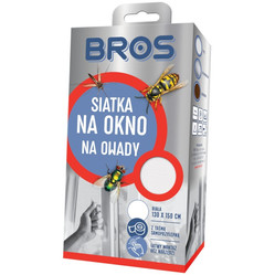 BROS siatka na okno na owady 130x150 kolor: biała