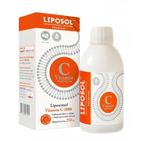 Liposol Liposomalna Witamina C 250 ml, smak pomarańczowy