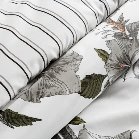 Komplet pościeli satynowej Spring 39, 140 x 200 cm, Biały