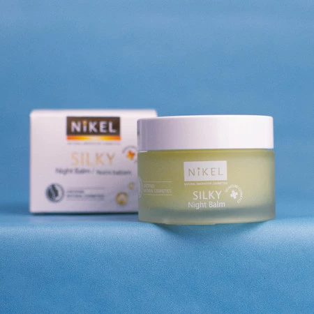 NIKEL, SILKY, Nawilżający i odżywczy balsam do twarzy na noc, 50 ml