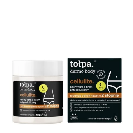 tołpa dermo body cellulite. nocny turbo krem antycellulitowy 250 ml