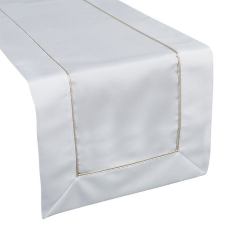 OBRUS MADELE 40 X 140 CM BIAŁY