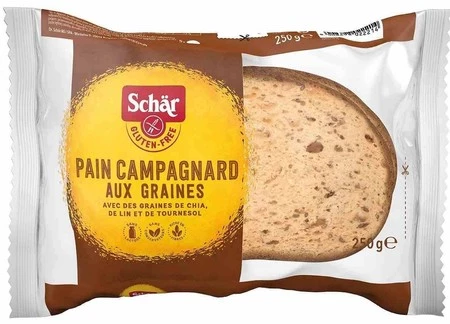 Schar − Pain Campagnard aux graines, chleb wieloziarnisty bezgl. − 250 g