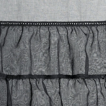 FIRANA GOTOWA CARLI NA TAŚMIE 140 X 250 CM CZARNY