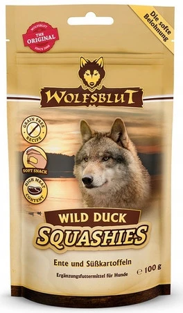 Wolfsblut Dog Squashies Wild Duck 100 g – miękka przekąska dla psa