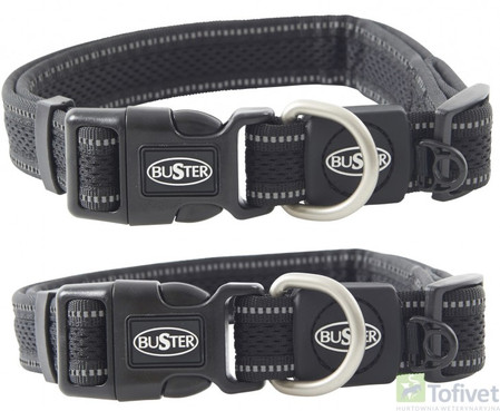 BUSTER REFLECTIVE MESH Obroża Czarna Roz.L