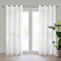 FIRANA GOTOWA OLIVIA 140 X 250 CM BIAŁY