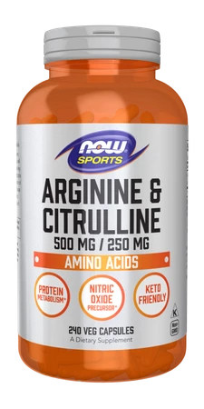 L-Arginine + L-Citrulline - Arginina i Cytrulina (240 kaps.)