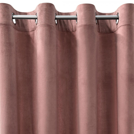 ZASŁONA GOTOWA D91 ROSA 140 X 270 CM CIEMNORÓŻOWY