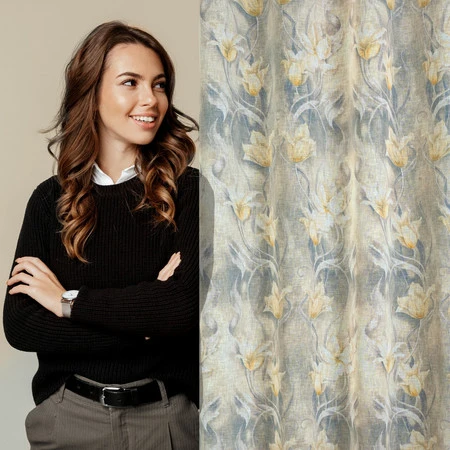 ZASŁONA GOTOWA OLA 140 X 250 CM POPIELATY