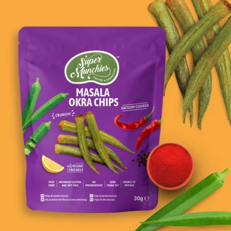 Super Munchies Chipsy Z Okry O Smaku Masala 50g