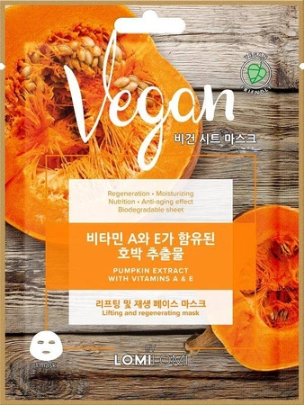 Vegan Sheet Mask vegańska maseczka w płachcie Dynia 20ml