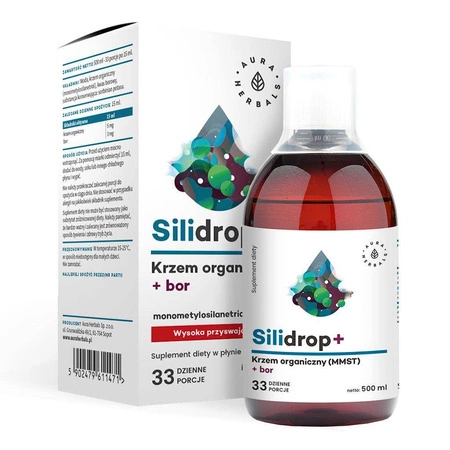 Silidrop+ Krzem Silicium G5 + Kwas Borowy (500 ml)