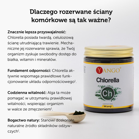 Yango Chlorella 450 mg 90 kaps.